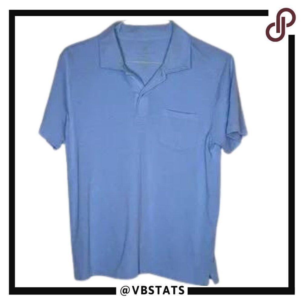 Medium Mack Weldon Blue SS Polo‎